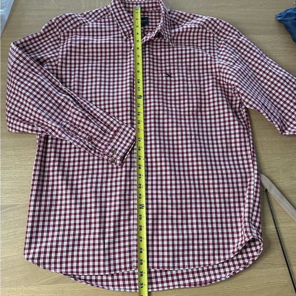 VTG Eddie Bauer 100% Cotton Red Check Button up Shirt Mens L - Picture 8 of 8